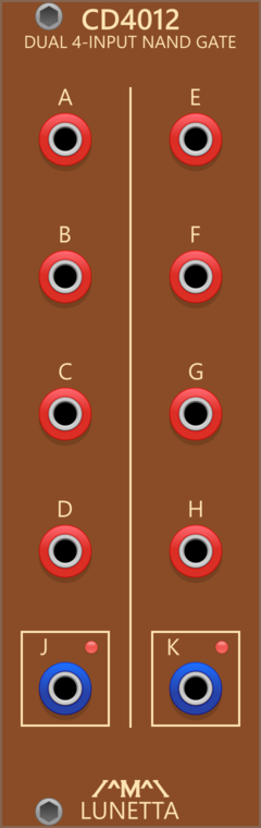 Lunetta Modula CD4012 Dual 4-Input NAND Gate