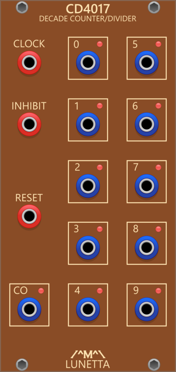 Lunetta Modula CD4017 Decade Counter/Divider