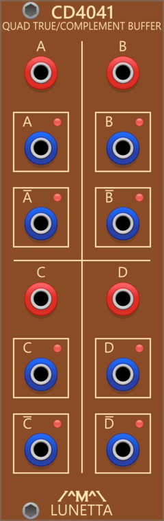 Lunetta Modula CD4041 Quad True/Complement Buffer
