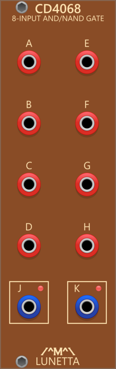 Lunetta Modula CD4068 8-Input AND/NAND Gate