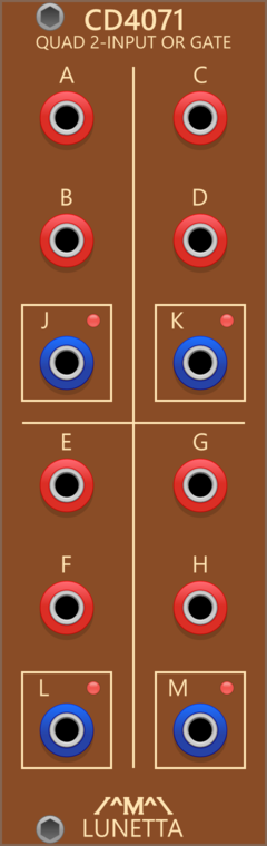 Lunetta Modula CD4071 Quad 2-Input OR Gate