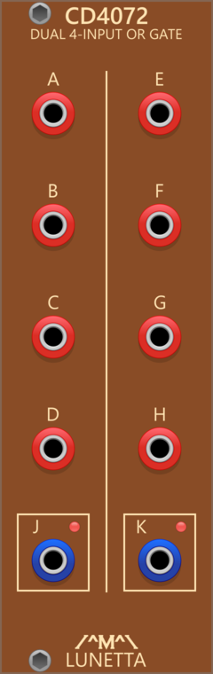 Lunetta Modula CD4072 Dual 4-Input OR Gate