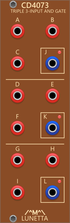 Lunetta Modula CD4073 Triple 3-Input AND Gate
