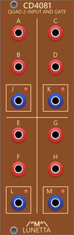 Lunetta Modula CD4081 Quad 2-Input AND Gate