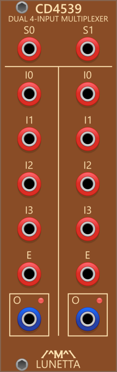 Lunetta Modula CD4539 Dual 4-Input Multiplexer
