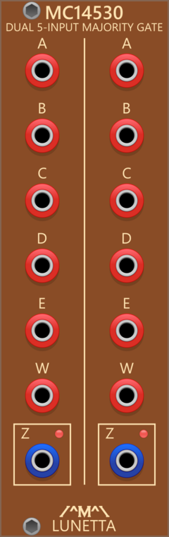 Lunetta Modula MC14530 Dual 5 Input Majority Gate