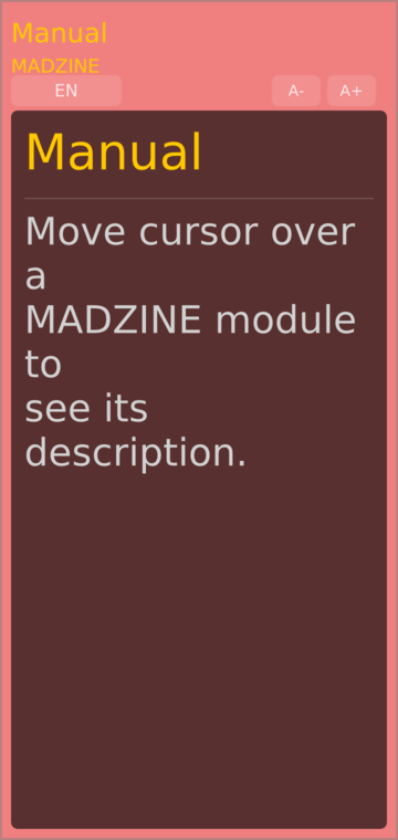 MADZINE Manual