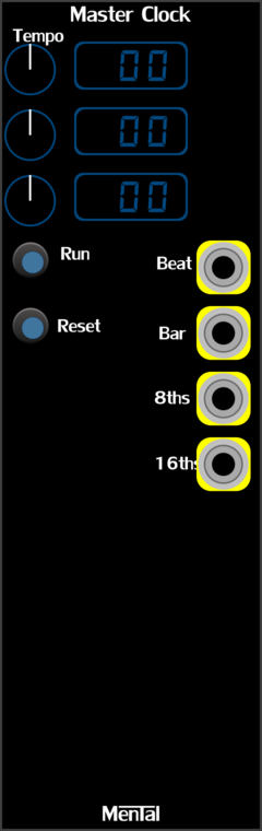 Strum's VCV Modules MentalMasterClock