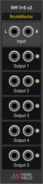 MindMeld RouteMaster 1->5 stereo switch