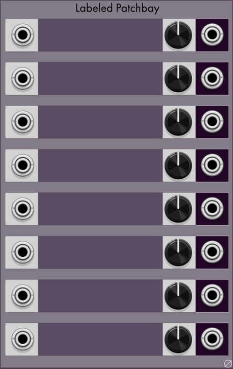 Null Set Labeled Patchbay