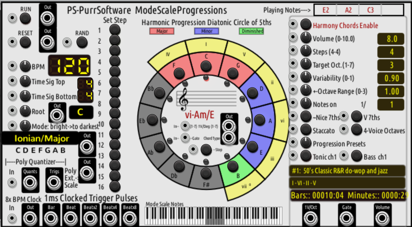 PurrSoftware ModeScaleProgressions