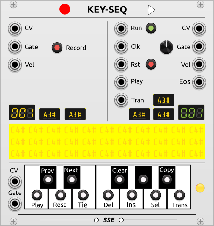 SSE Keyboard-Sequencer