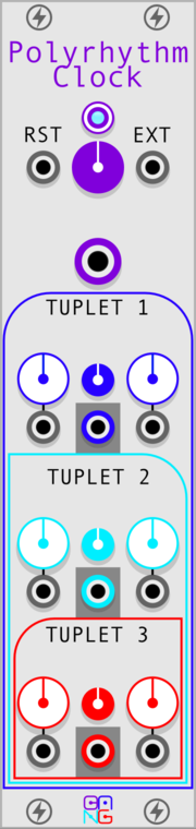 Sha#Bang! Modules Polyrhythm Clock