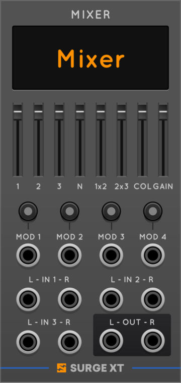 Surge XT Mixer with Sliders