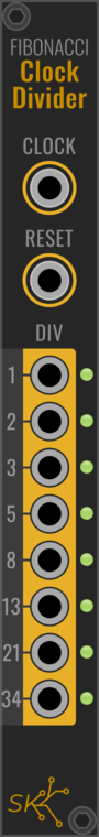 SynthKit Fibonacci Clock Divider