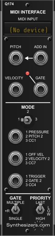 Synthesizers.com Q174 MIDI Interface