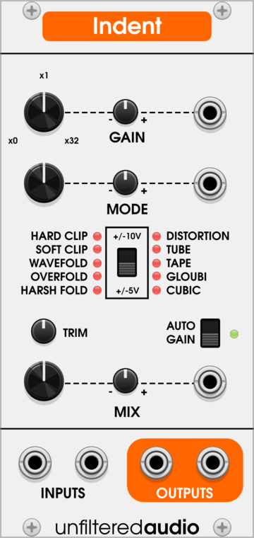 Unfiltered Audio Indent Saturation