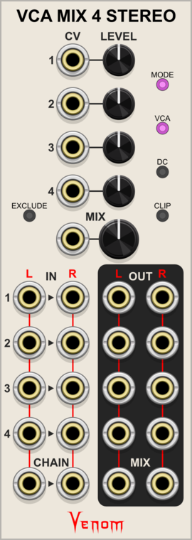 Venom VCA Mix 4 Stereo