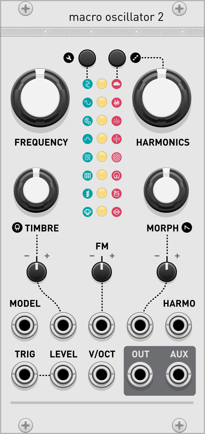 Panel preview for Plaits from Audible Instruments